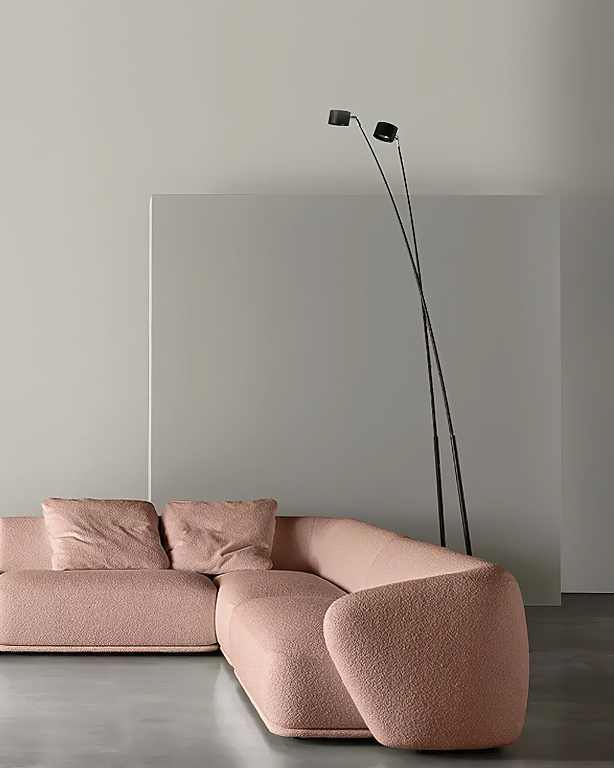 Sampei Floor Lamp | Carbon Fiber & Metal | Black, 200cm