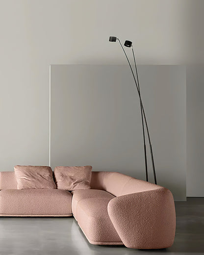 Sampei Floor Lamp | Carbon Fiber & Metal | Black, 200cm