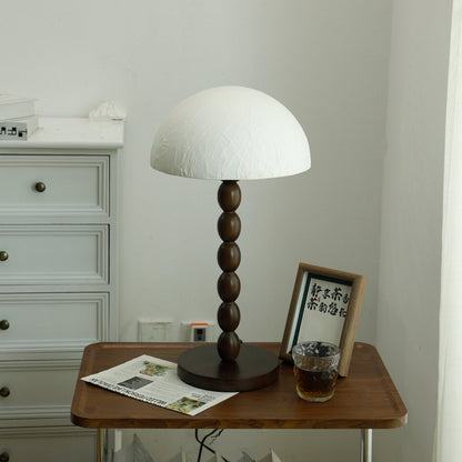 Satori Table Lamp | Wooden & Rice Paper | Walnut & White