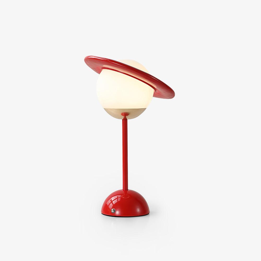 Saturn Planet Table Lamp | Metal & Glass | 20 cm Diameter, Multiple Colors