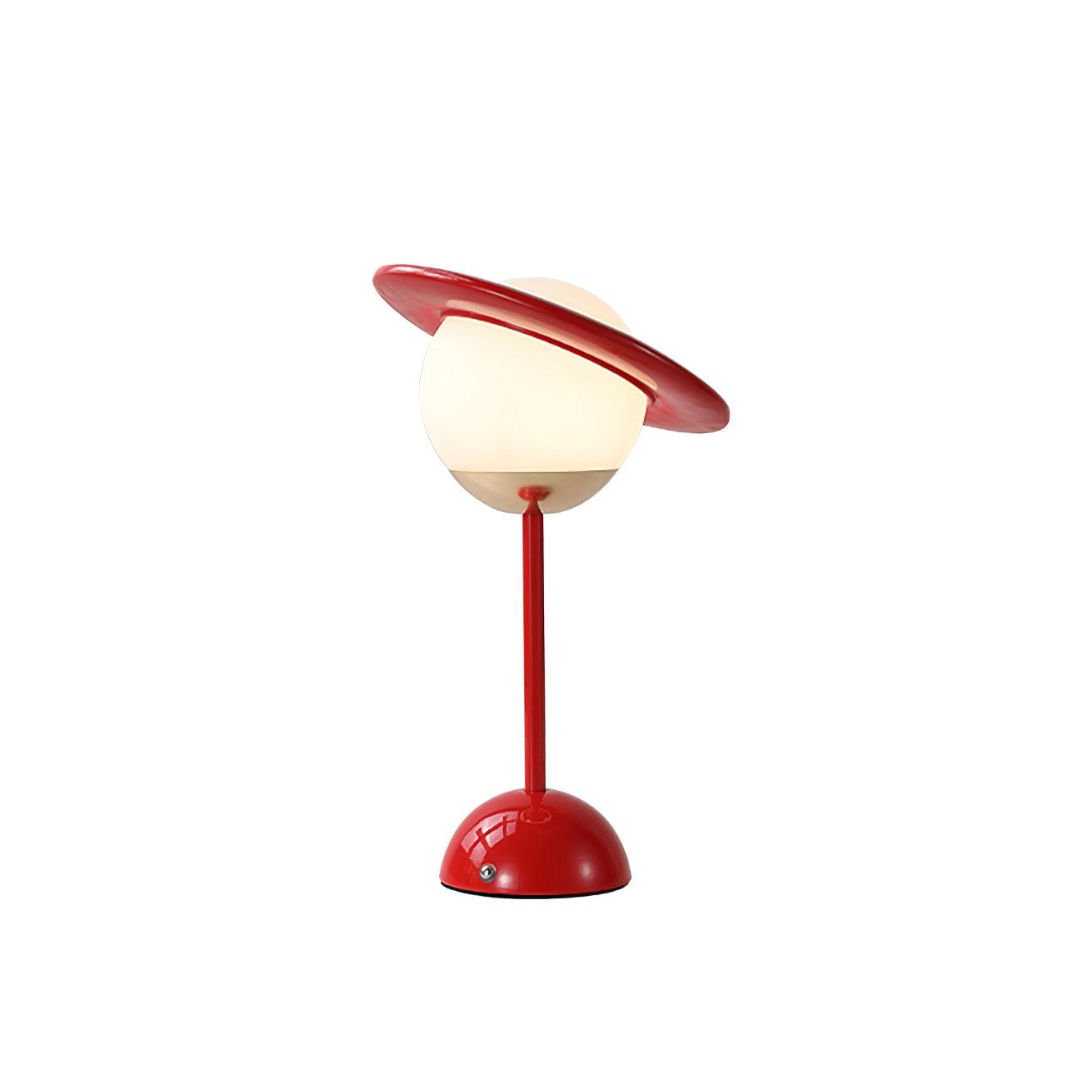 Saturn Planet Table Lamp | Metal & Glass | 20 cm Diameter, Multiple Colors