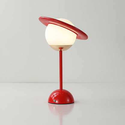 Saturn Planet Table Lamp | Metal & Glass | 20 cm Diameter, Multiple Colors