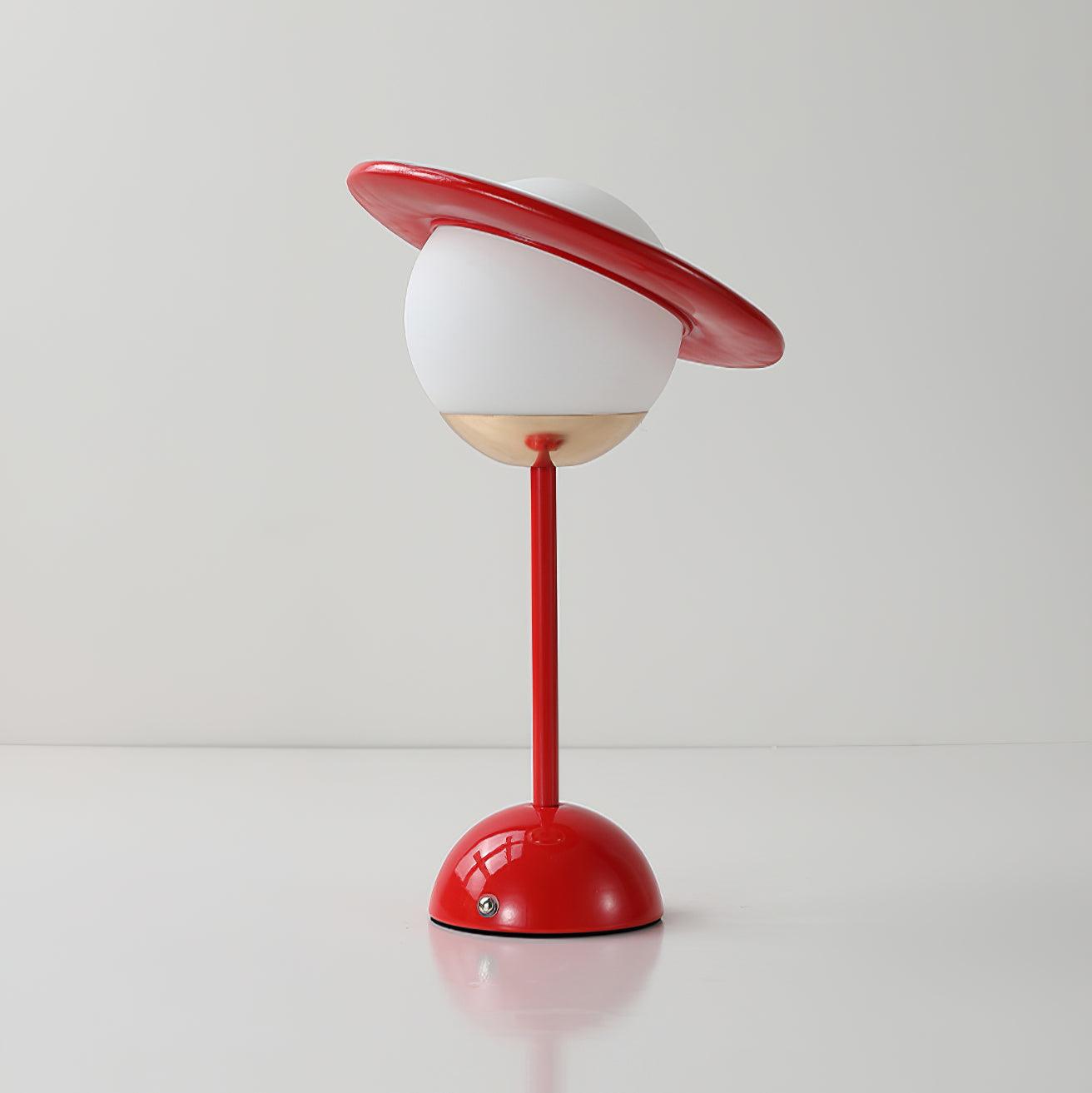 Saturn Planet Table Lamp | Metal & Glass | 20 cm Diameter, Multiple Colors