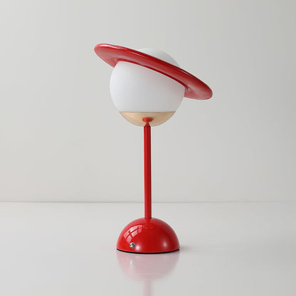 Saturn Planet Table Lamp | Metal & Glass | 20 cm Diameter, Multiple Colors