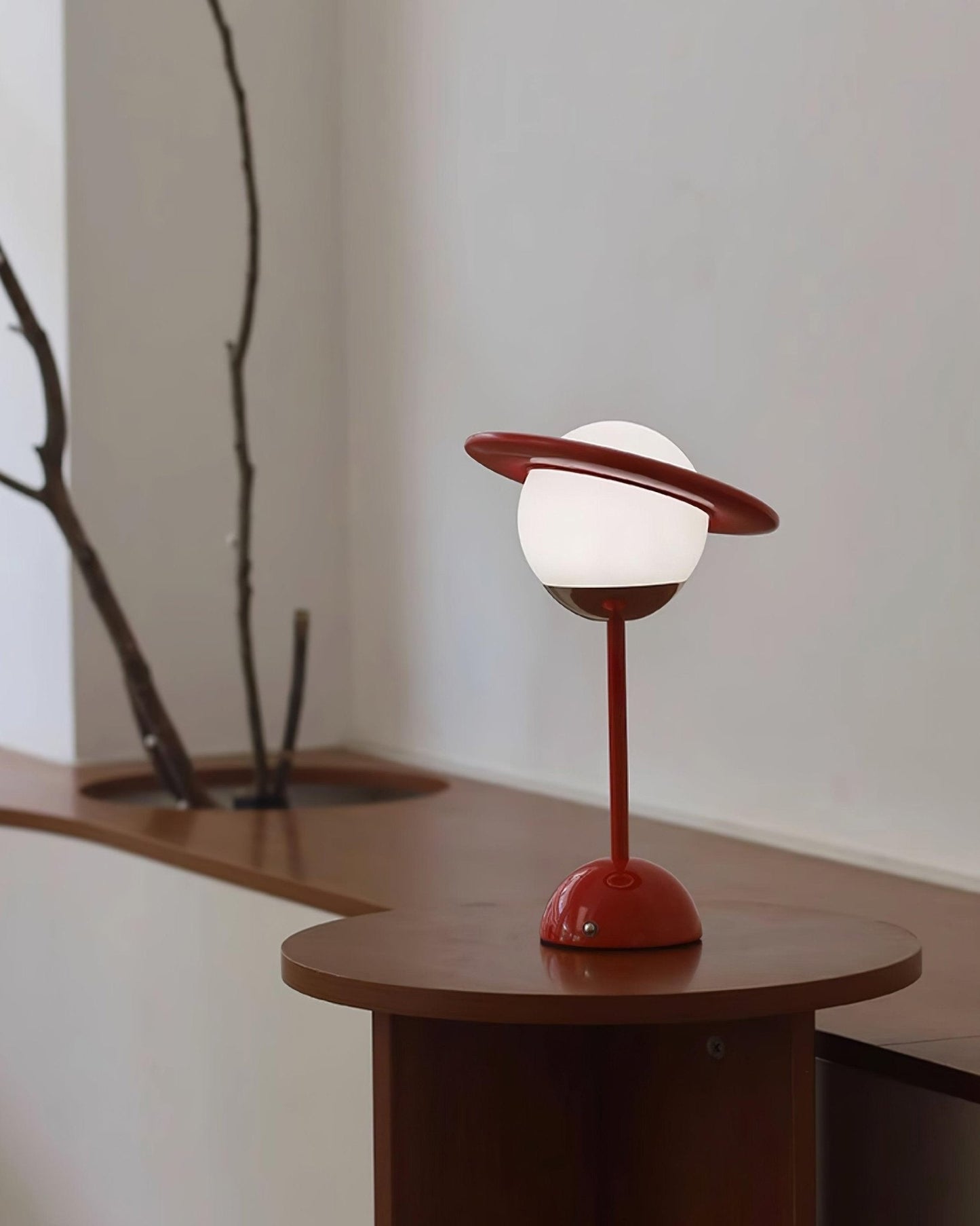 Saturn Planet Table Lamp | Metal & Glass | 20 cm Diameter, Multiple Colors