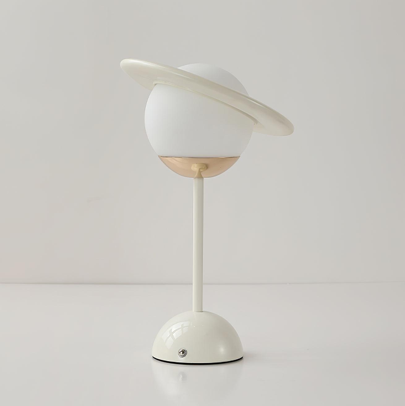 Saturn Planet Table Lamp | Metal & Glass | 20 cm Diameter, Multiple Colors