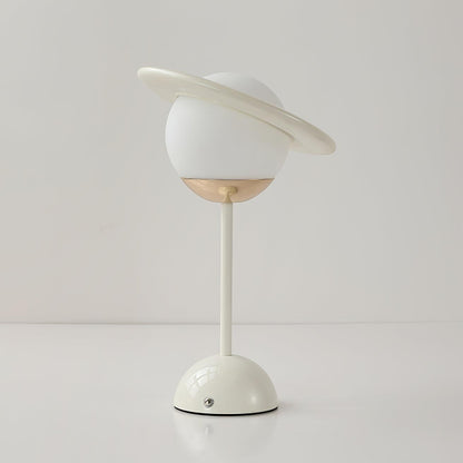 Saturn Planet Table Lamp | Metal & Glass | 20 cm Diameter, Multiple Colors