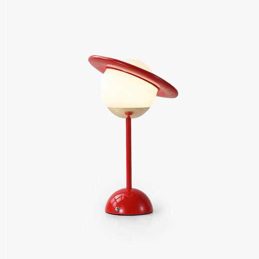 Saturn Planet Table Lamp | Metal & Glass | 20 cm Diameter, Multiple Colors