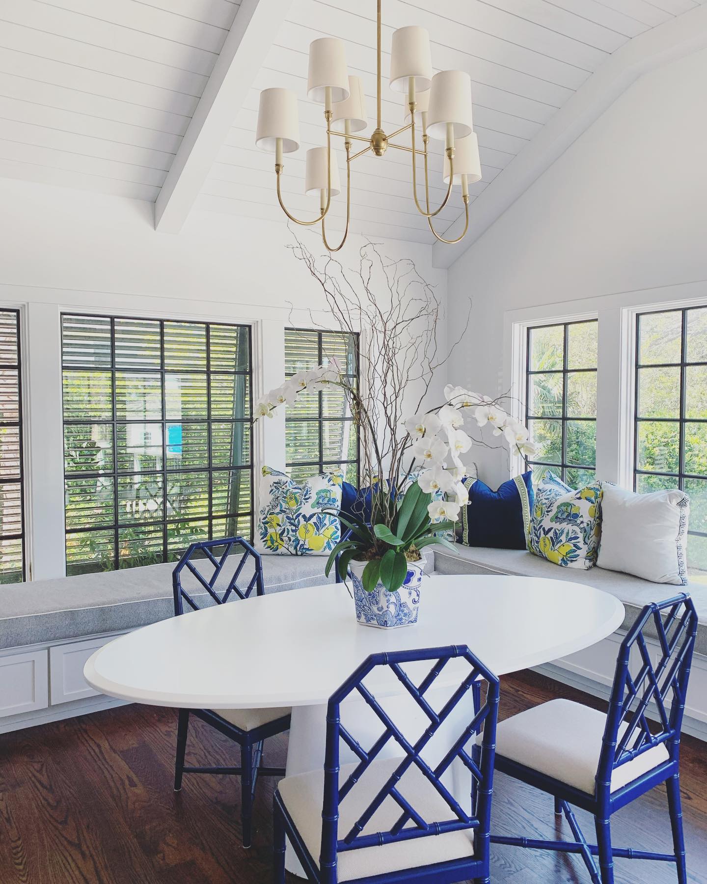 Vendome Chandelier | Brass & Fabric | 4-Lights or 8-Lights Options