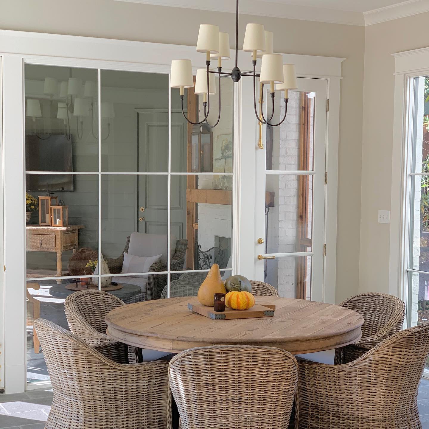 Vendome Chandelier | Brass & Fabric | 4-Lights or 8-Lights Options