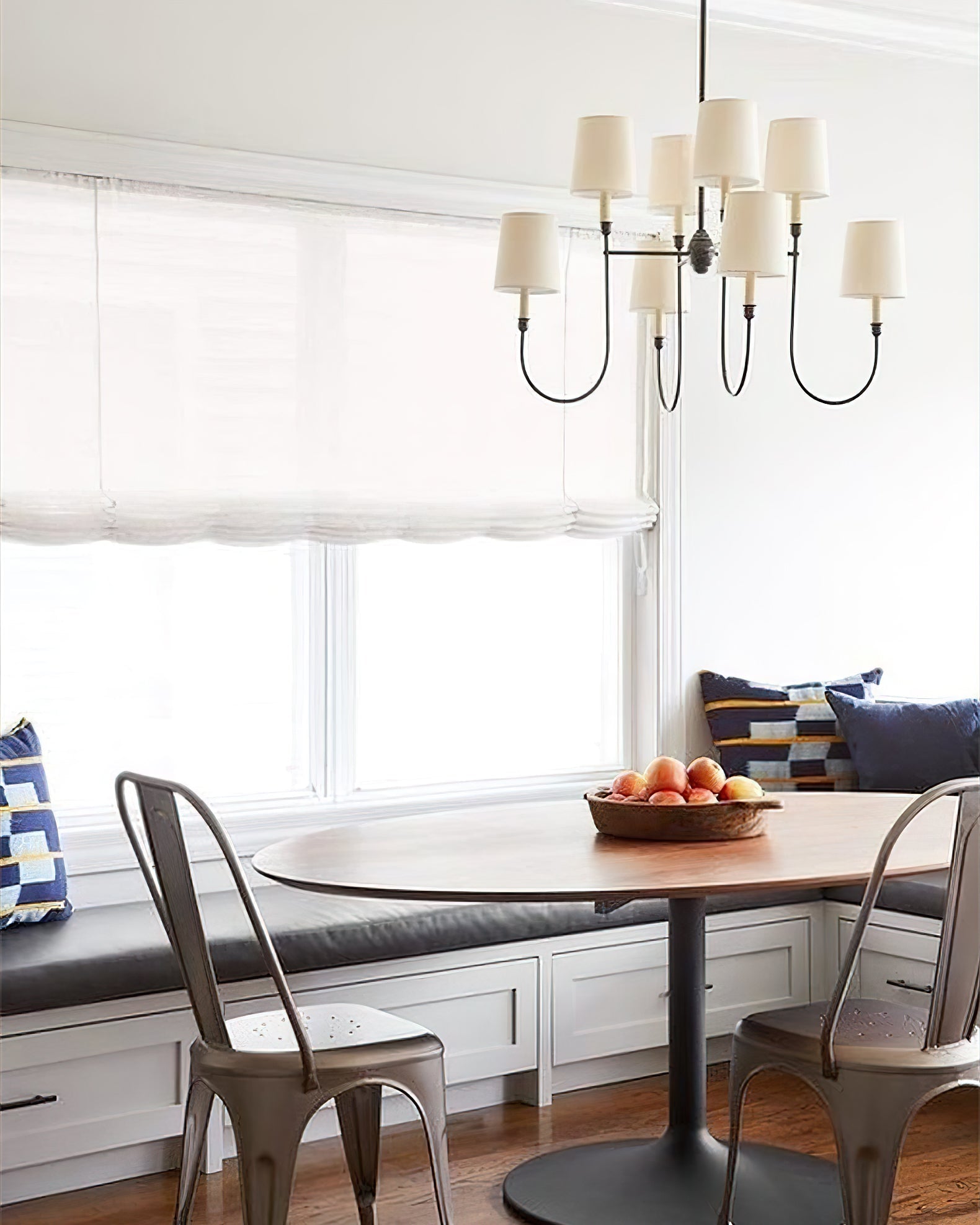 Vendome Chandelier | Brass & Fabric | 4-Lights or 8-Lights Options