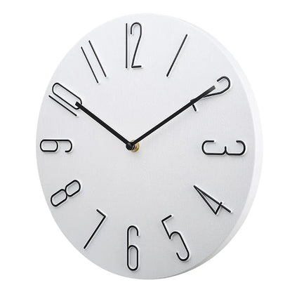 Silent Wall Clock | Contemporary Minimalist Design | High-Quality Plastic