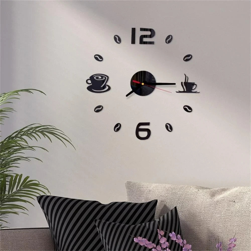 CréaHorloge - Horloge Numérique | Autocollants Personnalisables | 40 cm