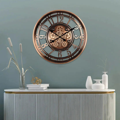 Horloge Murale | Cuivre Vintage | 53cm