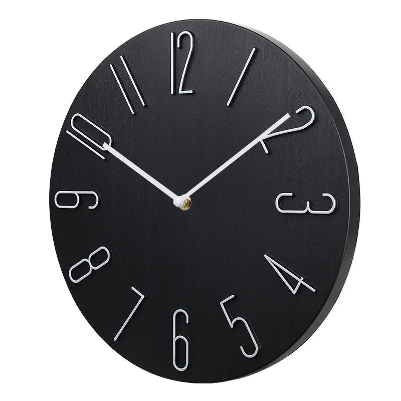 Silent Wall Clock | Contemporary Minimalist Design | High-Quality Plastic