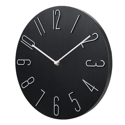 Silent Wall Clock | Contemporary Minimalist Design | High-Quality Plastic