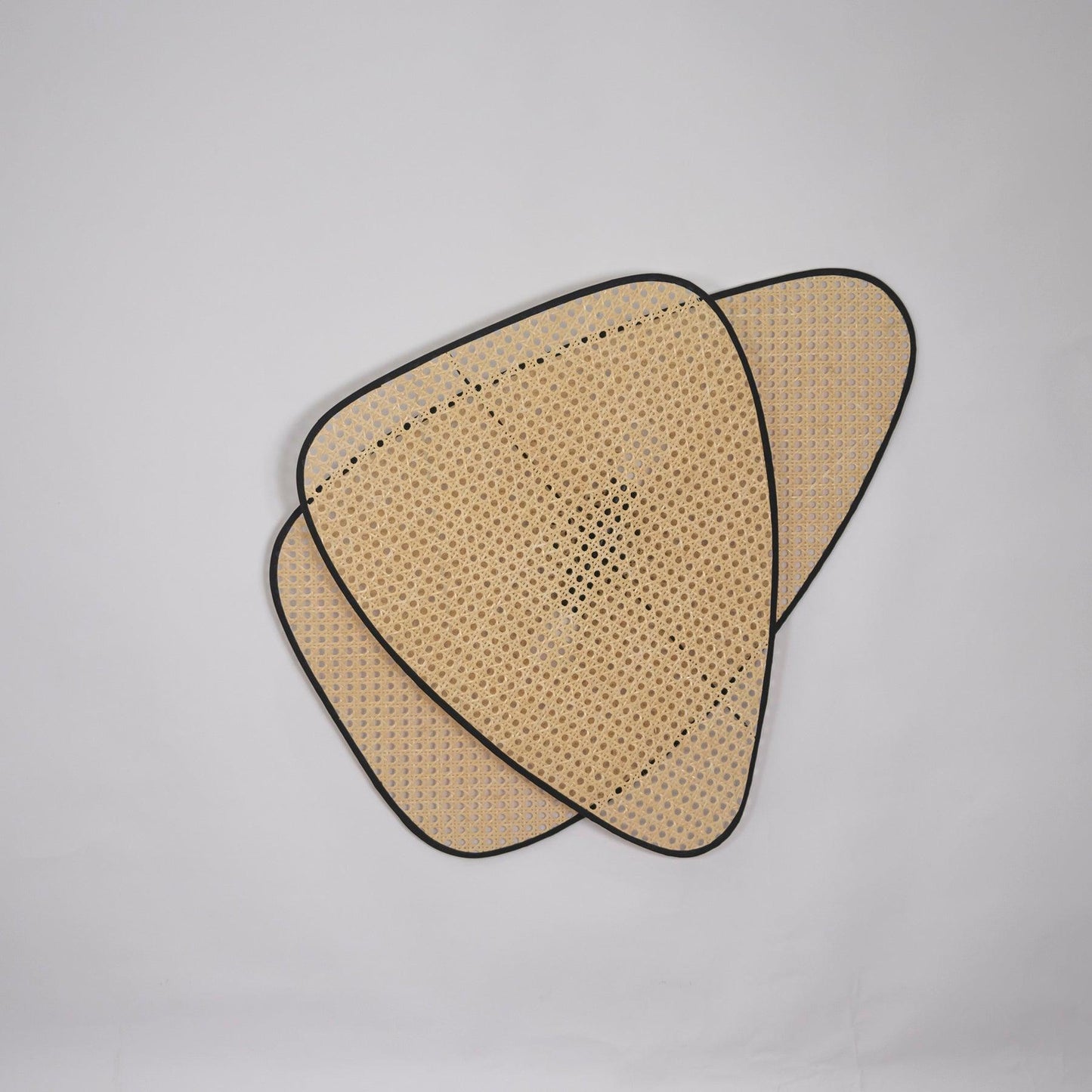 Screen Cannage Wall Sconce | Natural Bamboo & Metal | Set of 2