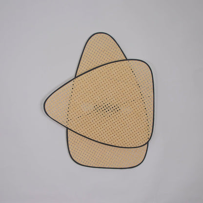 Screen Cannage Wall Sconce | Natural Bamboo & Metal | Set of 2