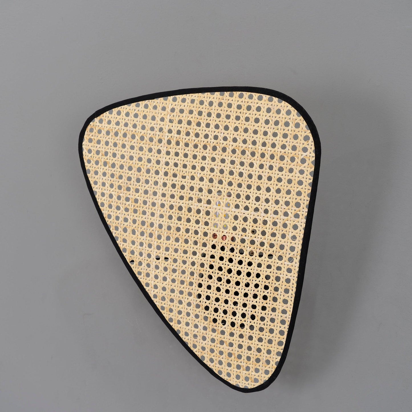 Screen Cannage Wall Sconce | Natural Bamboo & Metal | Set of 2