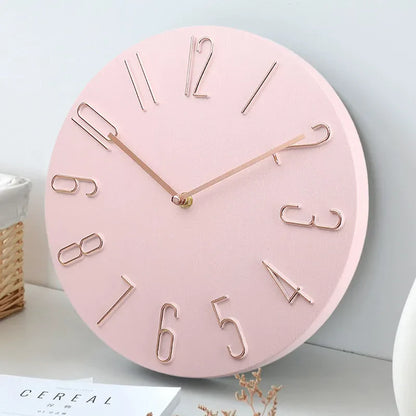 Silent Wall Clock | Contemporary Minimalist Design | High-Quality Plastic