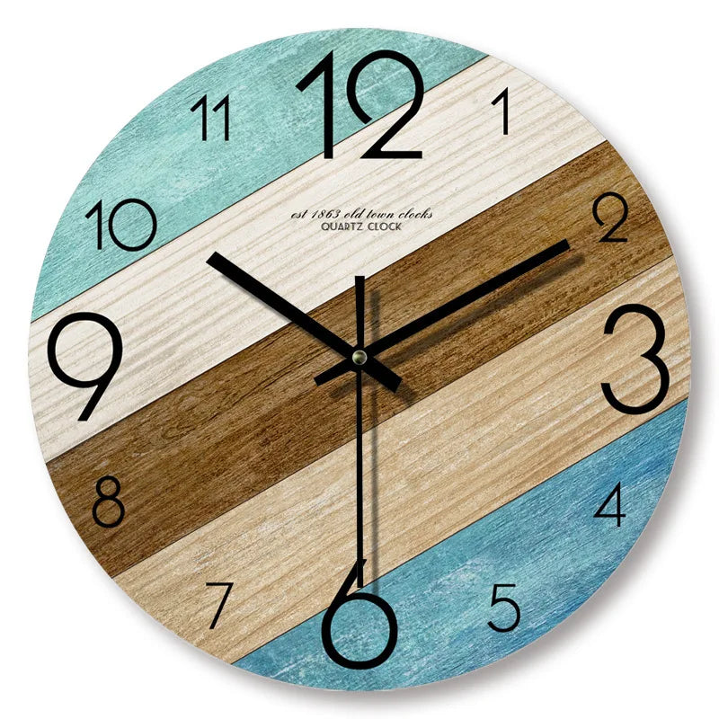 Horloge Murale | Bois Naturel | 30cm