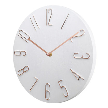Silent Wall Clock | Contemporary Minimalist Design | High-Quality Plastic
