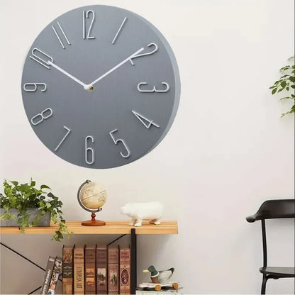 Silent Wall Clock | Contemporary Minimalist Design | High-Quality Plastic