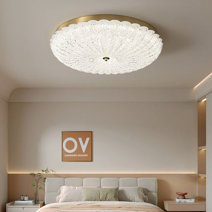 Seraphim Ceiling Lamp | Copper Frame with Glass Accents | 30cm, 40cm, 50cm Sizes