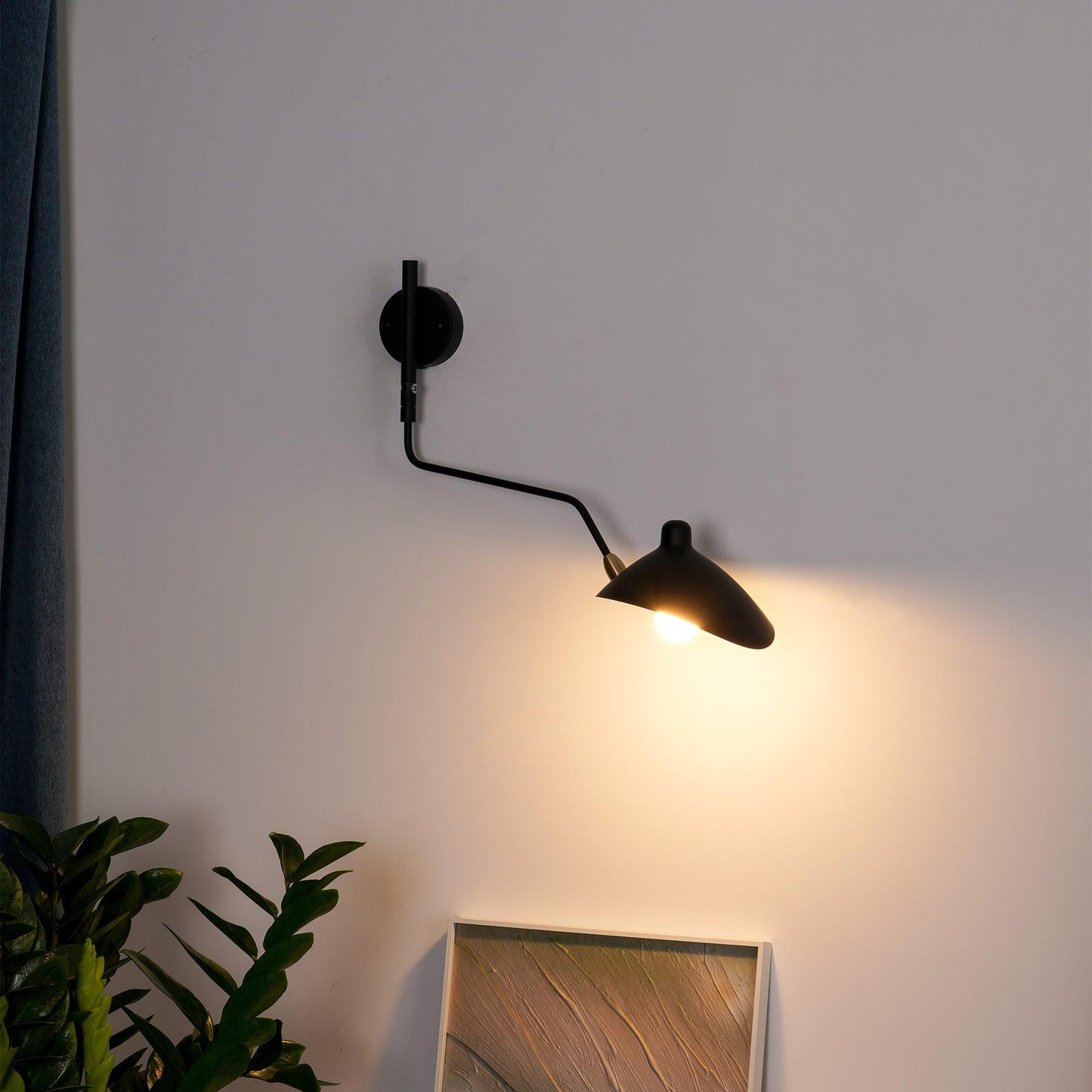 Serge Mouille Wall Sconce | Metal & Aluminum | Black | Set of 2