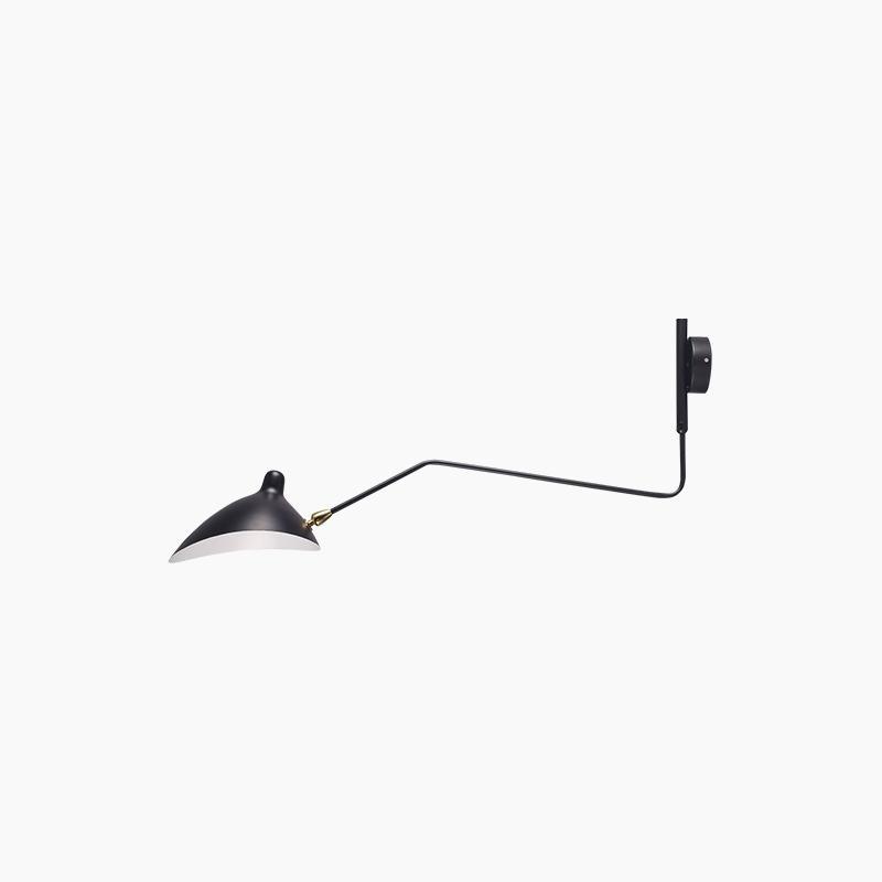 Serge Mouille Wall Sconce | Metal & Aluminum | Black | Set of 2