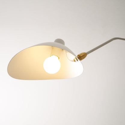 Serge Mouille Ceiling Light | Lacquered Aluminum & Steel | 3-Head Design White/Black