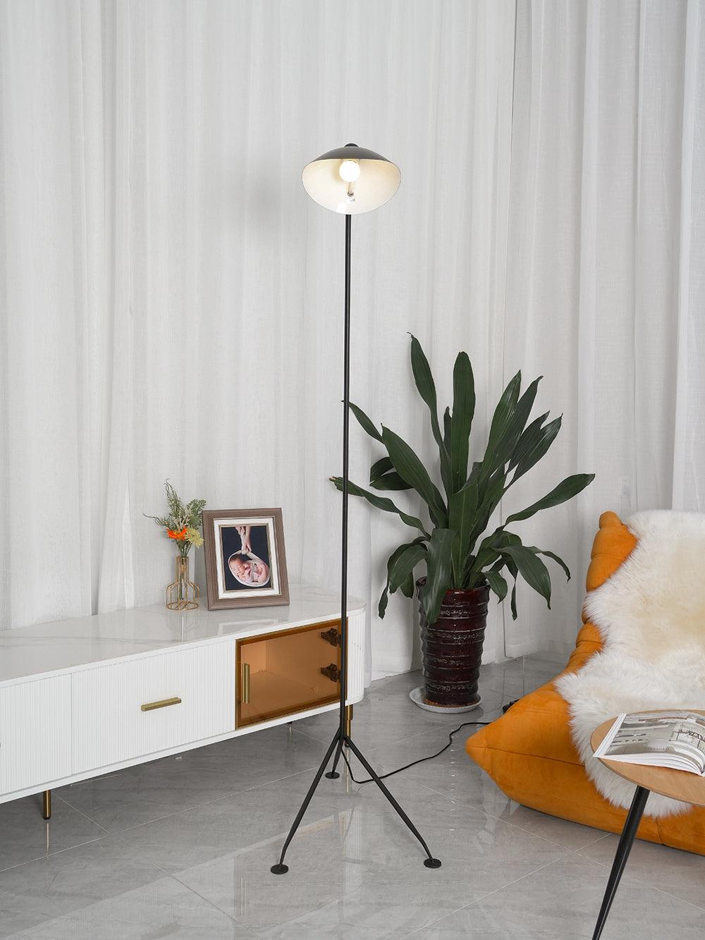 Serge Mouille Floor Lamp | Metal & Aluminum | White or Black