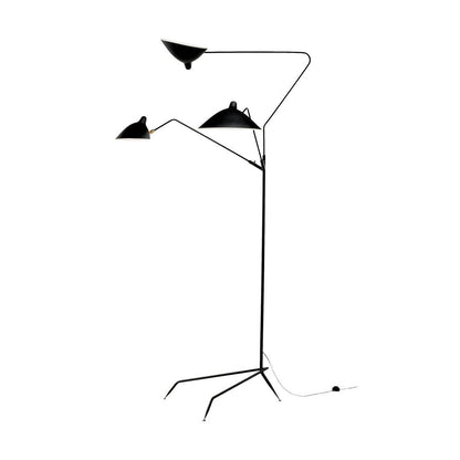 Serge Mouille Floor Lamp | Metal & Aluminum | White or Black