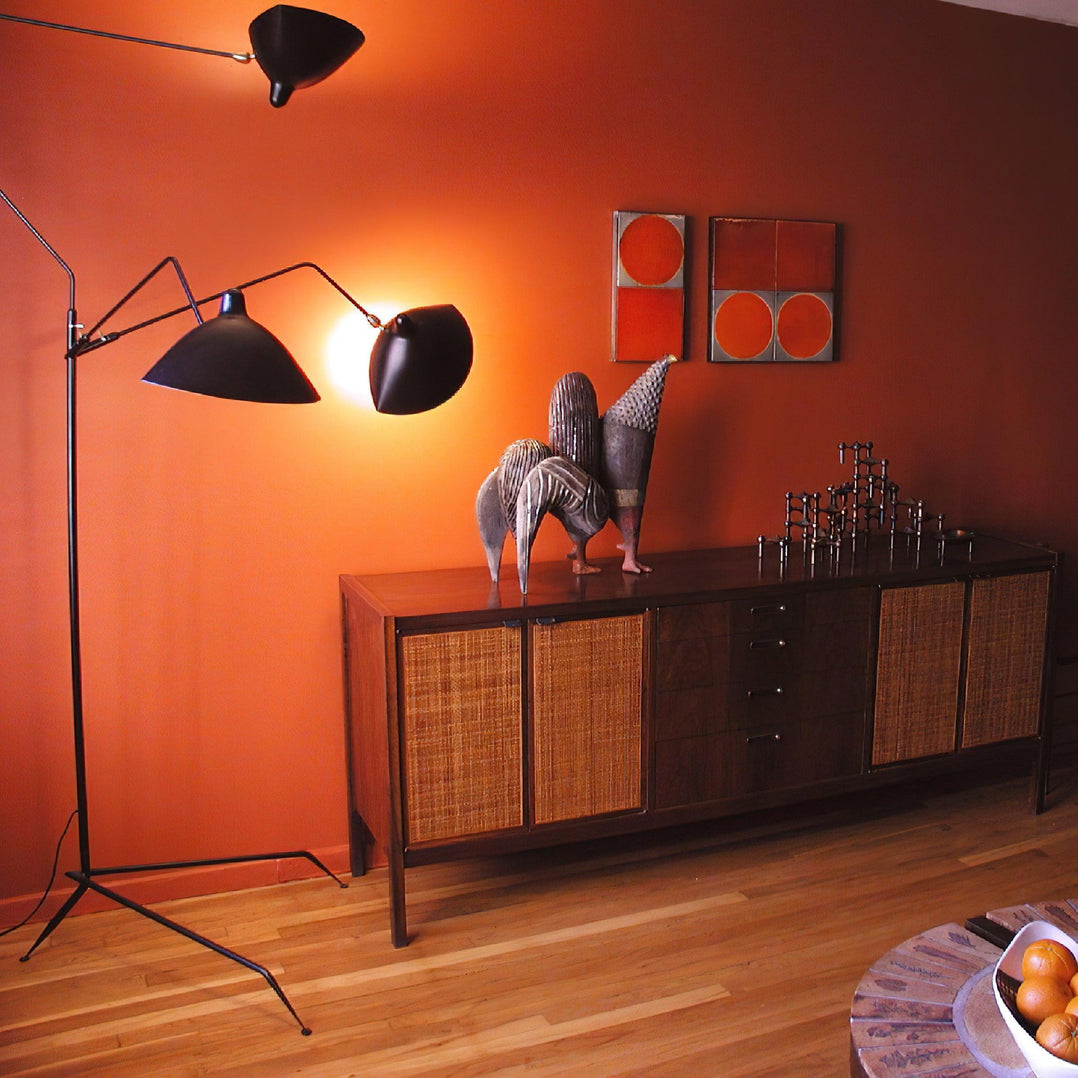 Serge Mouille Floor Lamp | Metal & Aluminum | White or Black