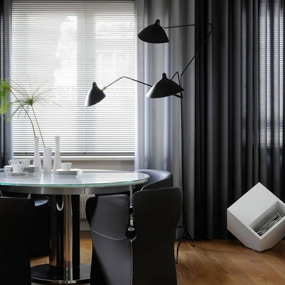 Serge Mouille Floor Lamp | Metal & Aluminum | White or Black