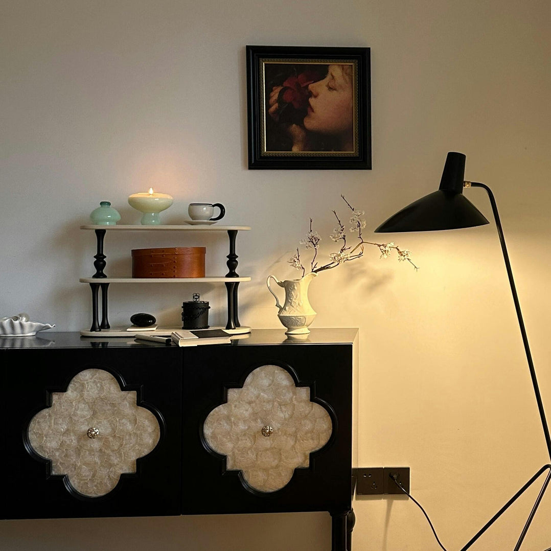 Serge Mouille Floor Lamp | Metal & Aluminum | White or Black