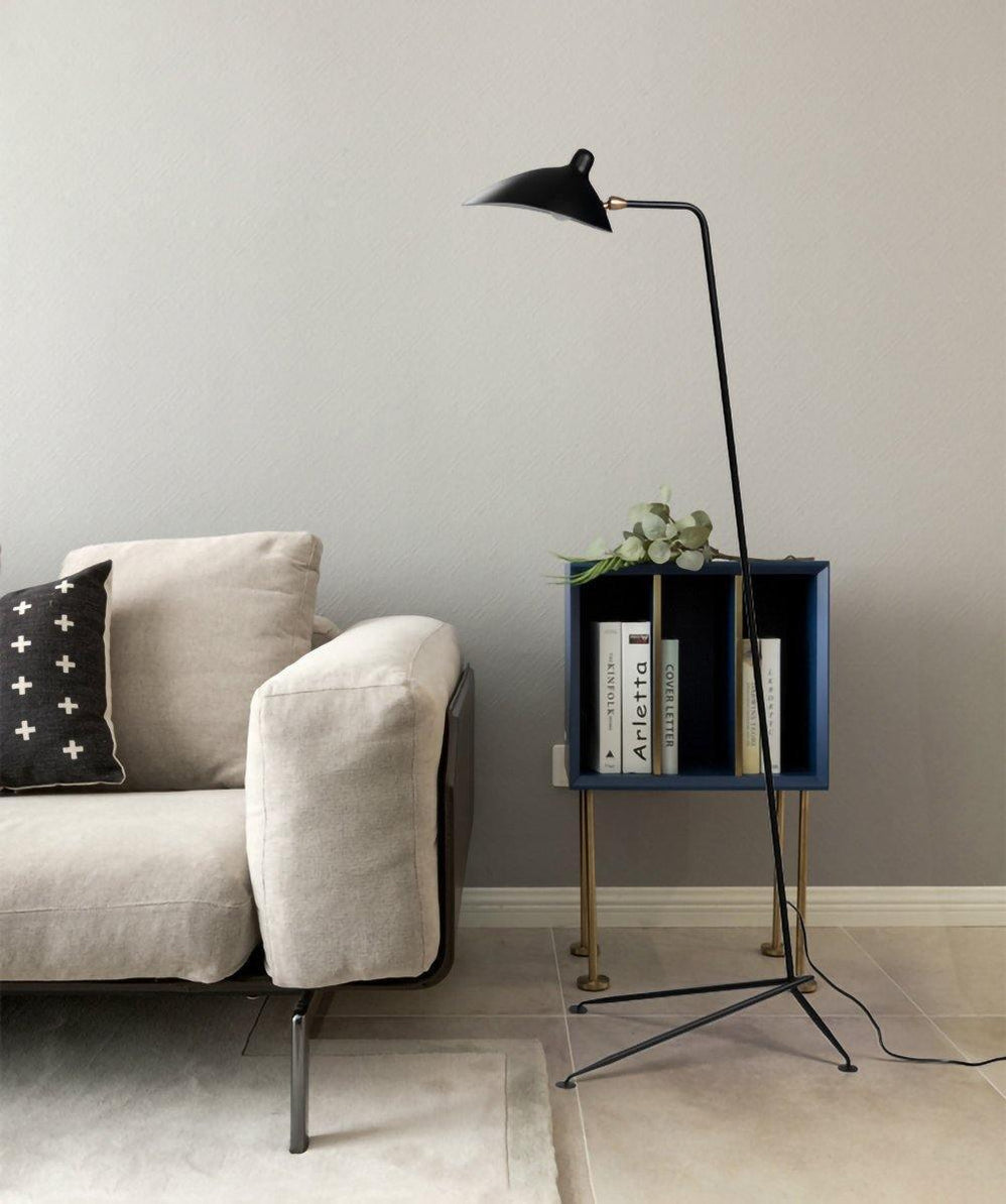 Serge Mouille Floor Lamp | Metal & Aluminum | White or Black