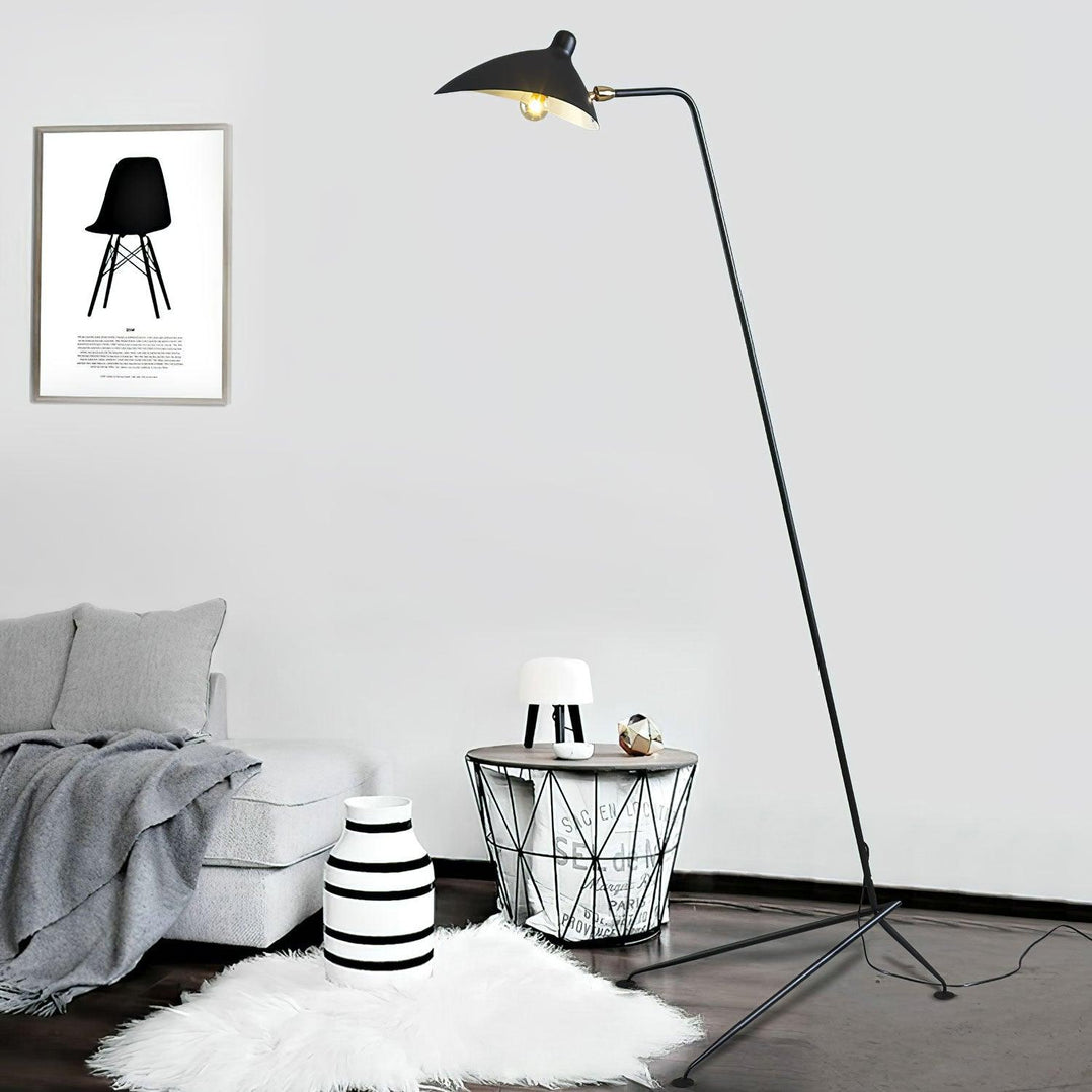 Serge Mouille Floor Lamp | Metal & Aluminum | White or Black