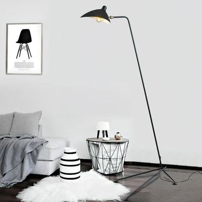 Serge Mouille Floor Lamp | Metal & Aluminum | White or Black
