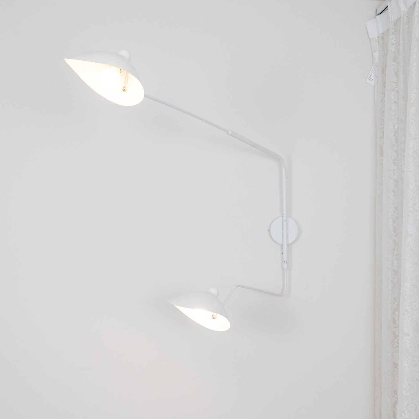 Serge Mouille Wall Sconce | Metal & Aluminum | Black | Set of 2