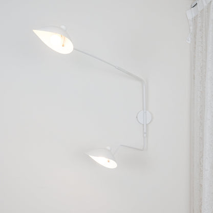 Serge Mouille Wall Sconce | Metal & Aluminum | Black | Set of 2