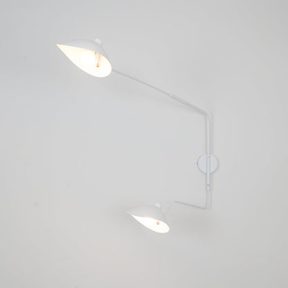 Serge Mouille Wall Sconce | Metal & Aluminum | Black | Set of 2