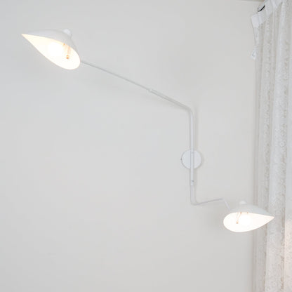 Serge Mouille Wall Sconce | Metal & Aluminum | Black | Set of 2