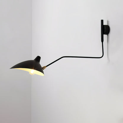Serge Mouille Wall Sconce | Metal & Aluminum | Black | Set of 2