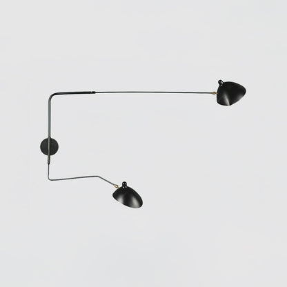 Serge Mouille Wall Sconce | Metal & Aluminum | Black | Set of 2