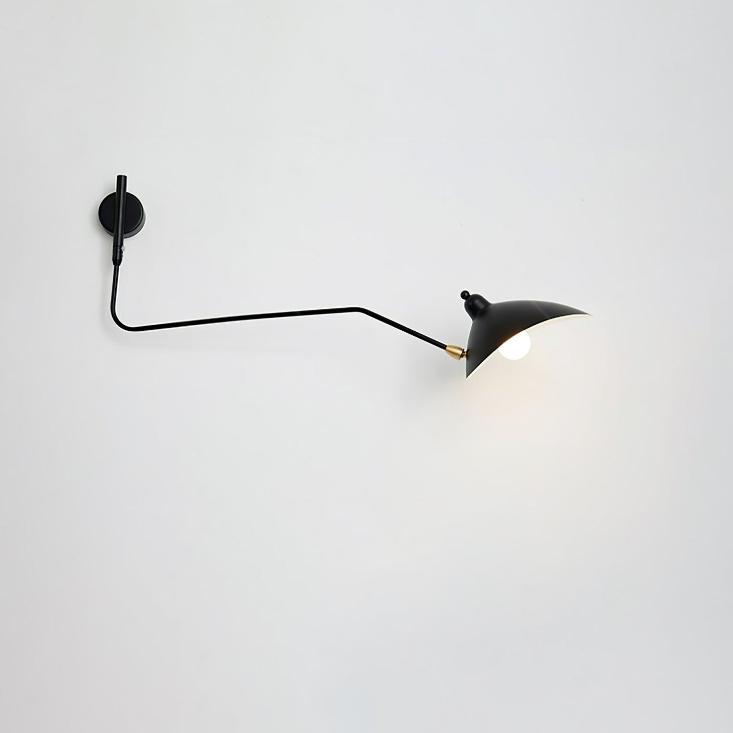 Serge Mouille Wall Sconce | Metal & Aluminum | Black | Set of 2