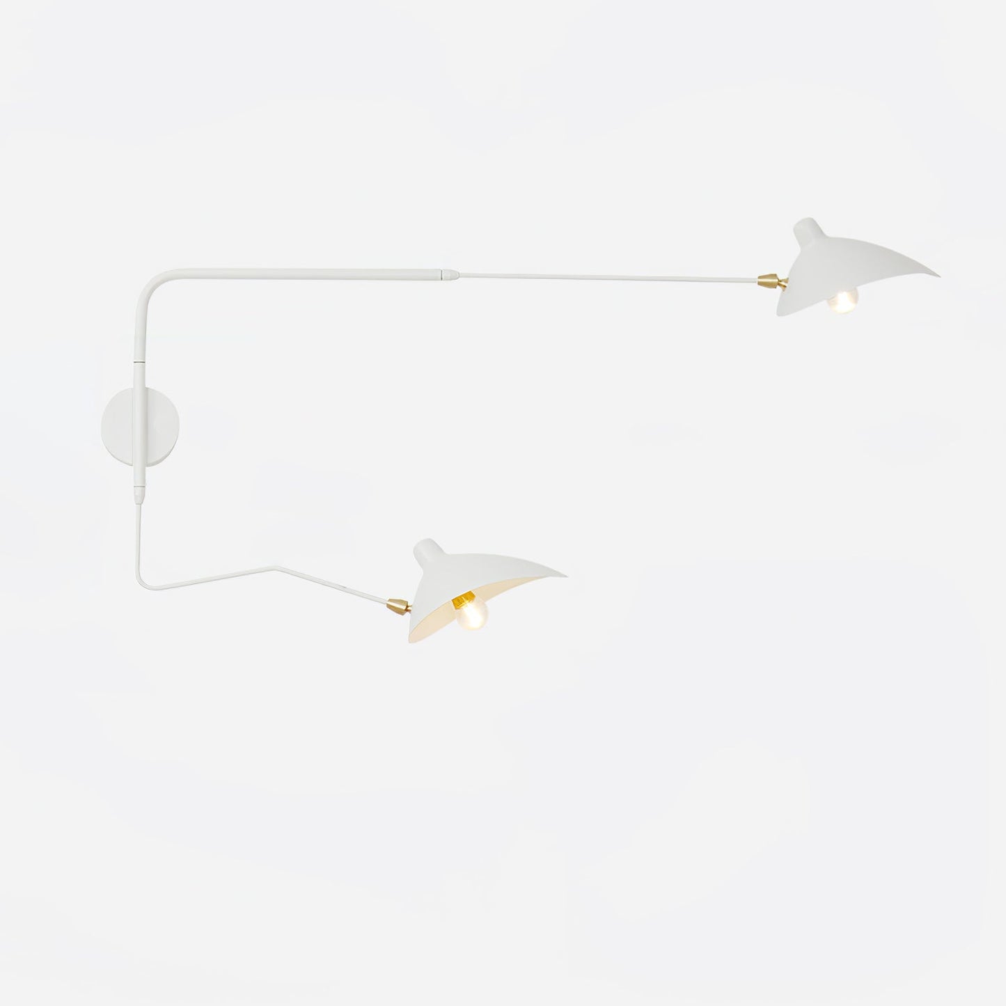 Serge Mouille Wall Sconce | Metal & Aluminum | Black | Set of 2