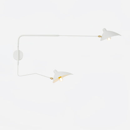 Serge Mouille Wall Sconce | Metal & Aluminum | Black | Set of 2