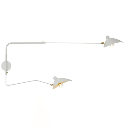 Serge Mouille Wall Sconce | Metal & Aluminum | Black | Set of 2