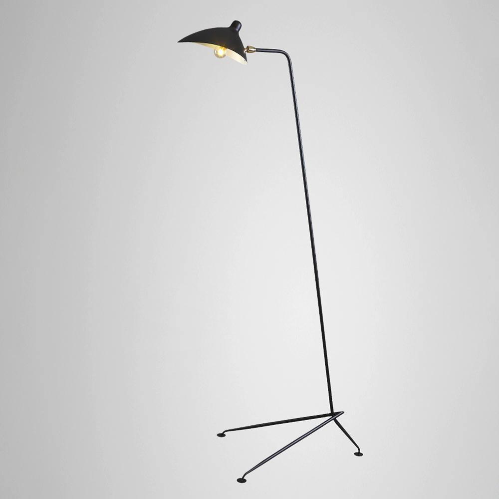 Serge Mouille Floor Lamp | Metal & Aluminum | White or Black